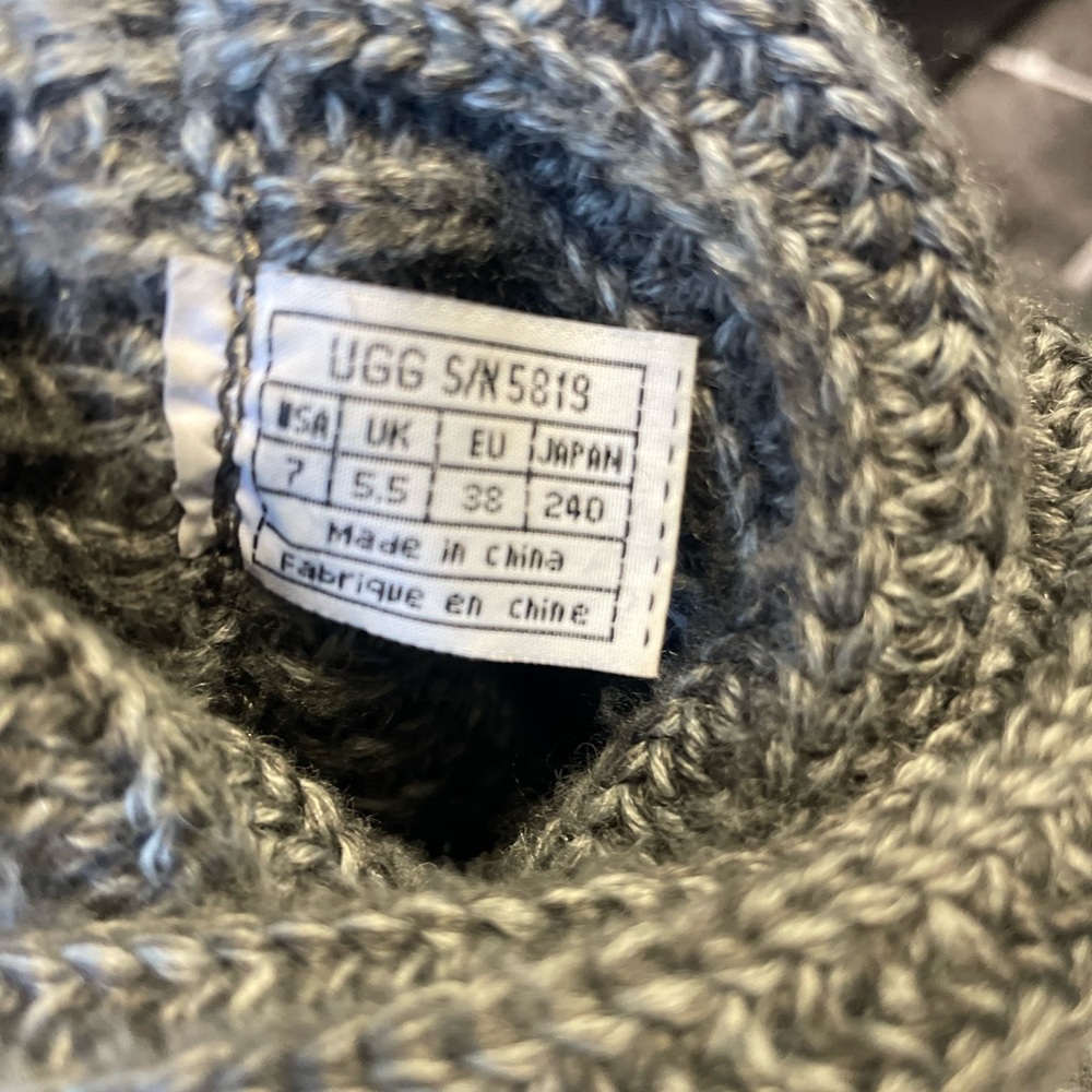 UGG Charcoal Knit Button Boots - Picture 11 of 16
